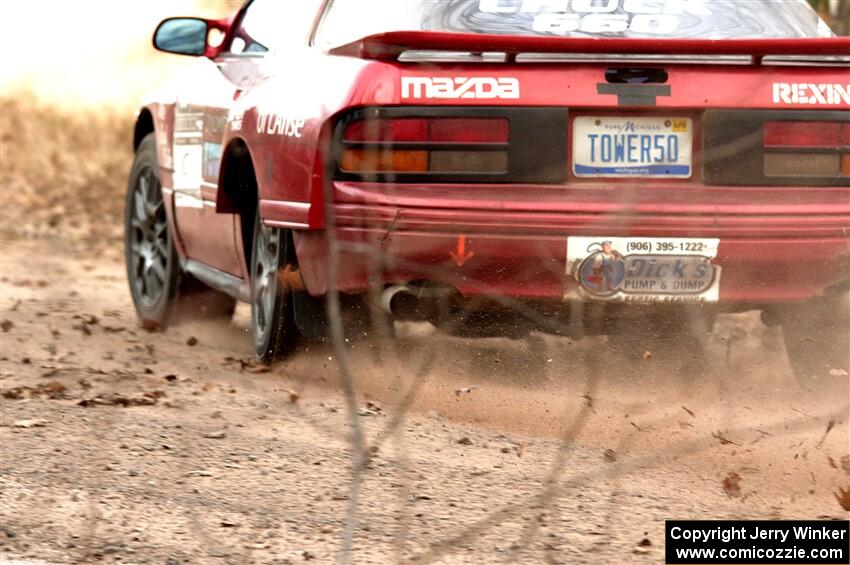 Al Dantes, Jr. / Marty Passuello Mazda RX-7 LS on SS2.