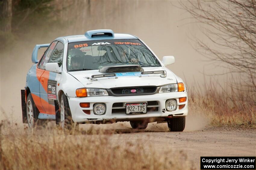 Tyler Matalas / Izaak Degenaer Subaru Impreza LX on SS2.