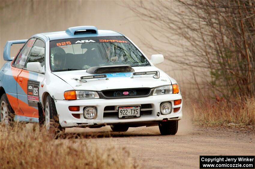 Tyler Matalas / Izaak Degenaer Subaru Impreza LX on SS2.