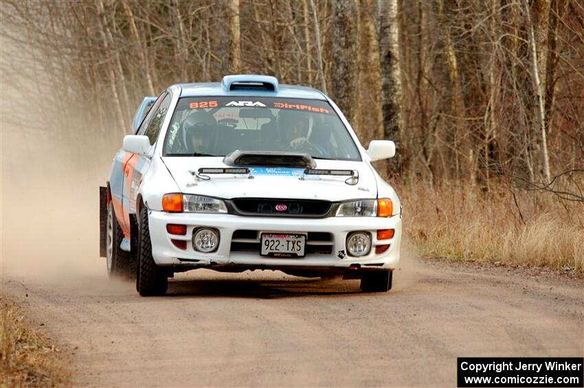 Tyler Matalas / Izaak Degenaer Subaru Impreza LX on SS2.