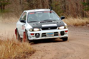 Aidan Hicks / John Hicks Subaru Impreza Wagon on SS2.