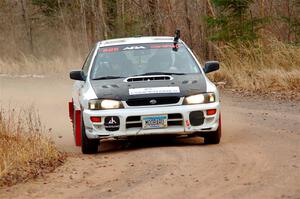 Aidan Hicks / John Hicks Subaru Impreza Wagon on SS2.
