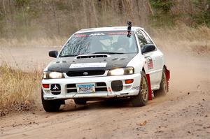Aidan Hicks / John Hicks Subaru Impreza Wagon on SS2.