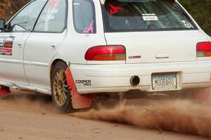 Aidan Hicks / John Hicks Subaru Impreza Wagon on SS2.