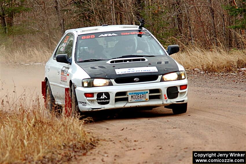 Aidan Hicks / John Hicks Subaru Impreza Wagon on SS2.