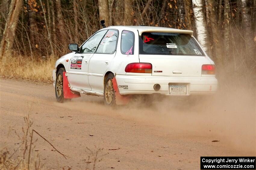 Aidan Hicks / John Hicks Subaru Impreza Wagon on SS2.