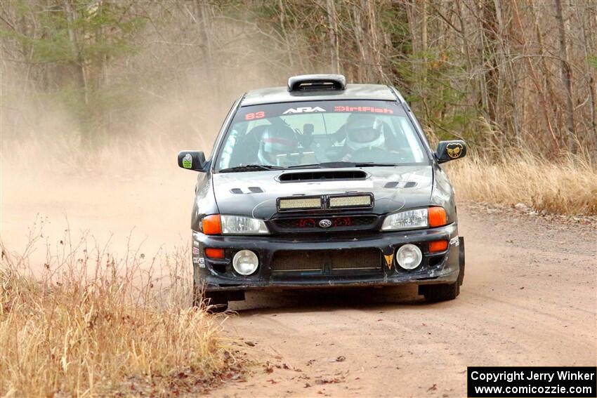 Jacob Kohler / Brittney Kohler Subaru Impreza on SS2.