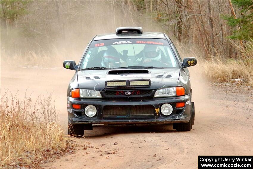 Jacob Kohler / Brittney Kohler Subaru Impreza on SS2.