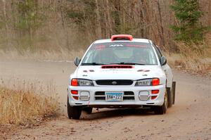 Richard Donovan / Greg Donovan Subaru Impreza on SS2.