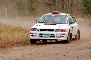 Richard Donovan / Greg Donovan Subaru Impreza on SS2.
