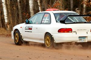 Richard Donovan / Greg Donovan Subaru Impreza on SS2.