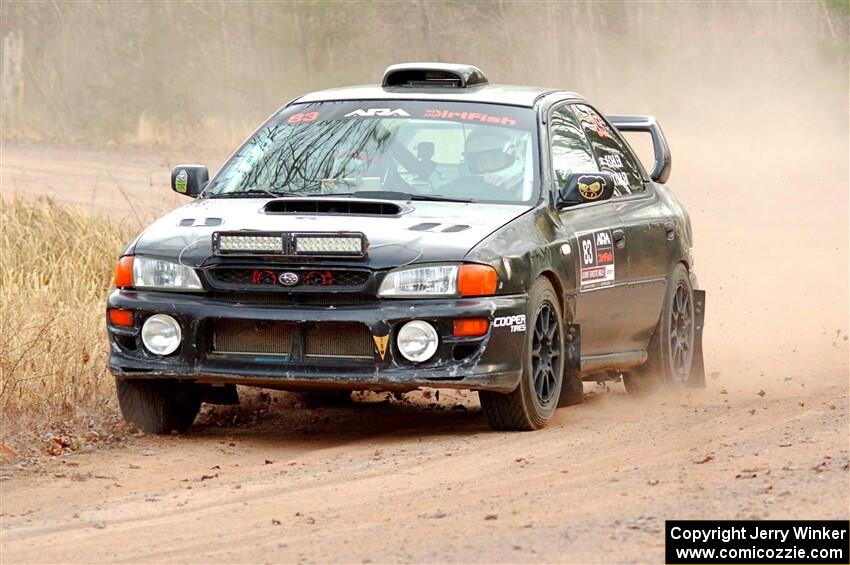 Jacob Kohler / Brittney Kohler Subaru Impreza on SS2.