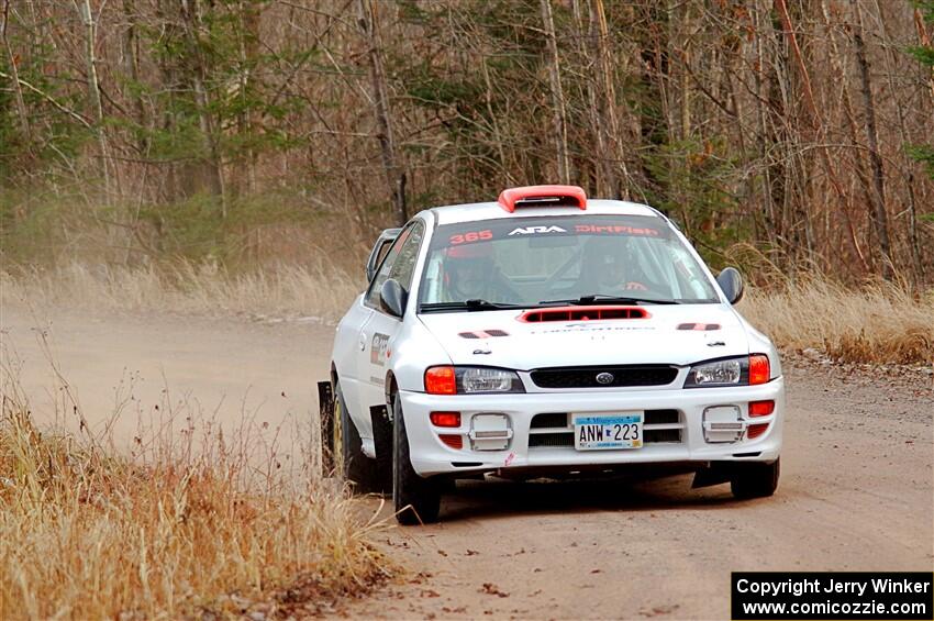 Richard Donovan / Greg Donovan Subaru Impreza on SS2.