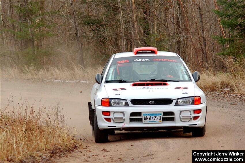 Richard Donovan / Greg Donovan Subaru Impreza on SS2.