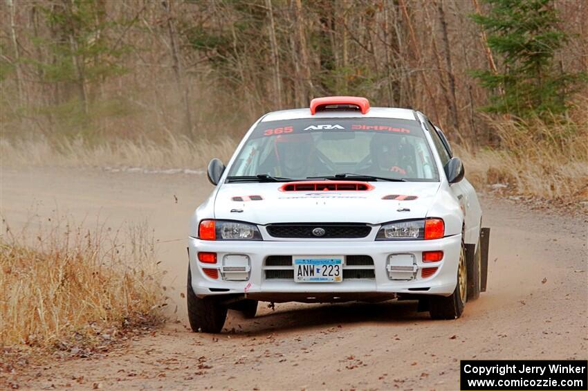Richard Donovan / Greg Donovan Subaru Impreza on SS2.