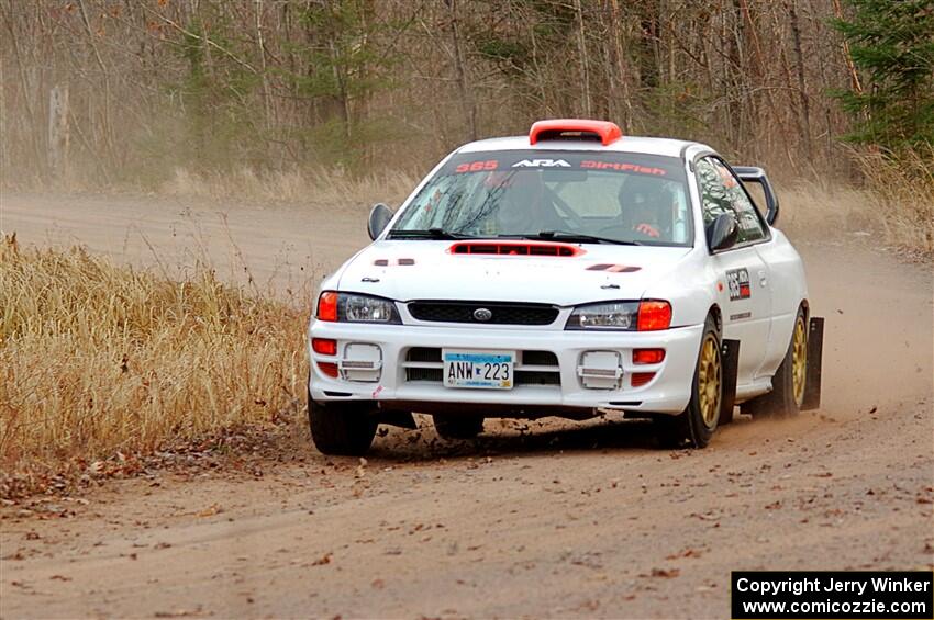 Richard Donovan / Greg Donovan Subaru Impreza on SS2.