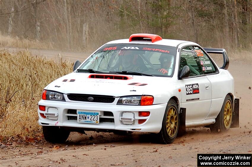 Richard Donovan / Greg Donovan Subaru Impreza on SS2.