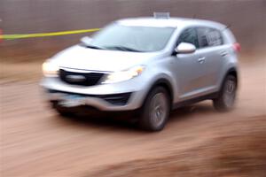The '0' car, a Ford Escape, on SS3.