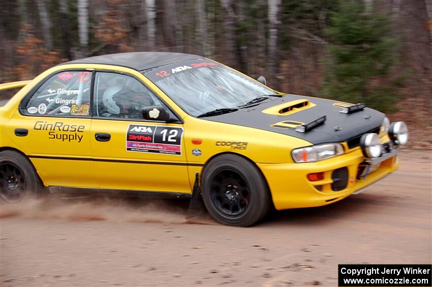 Steve Gingras / Katie Gingras Subaru Impreza on SS3.