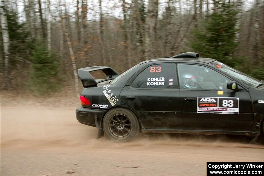Jacob Kohler / Brittney Kohler Subaru Impreza on SS3.