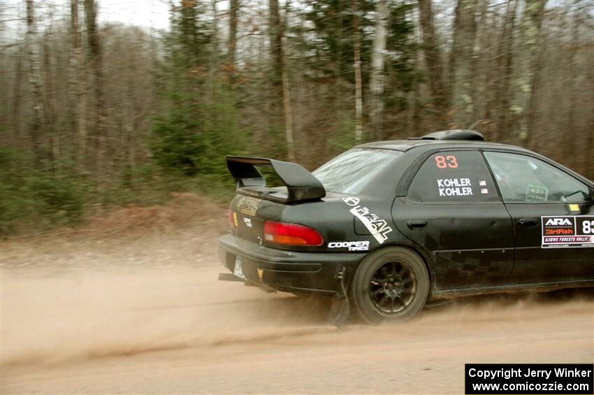 Jacob Kohler / Brittney Kohler Subaru Impreza on SS3.