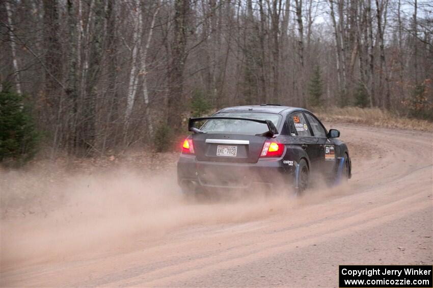 Calvin Bergen / Daryl Bergen Subaru WRX STi on SS3.