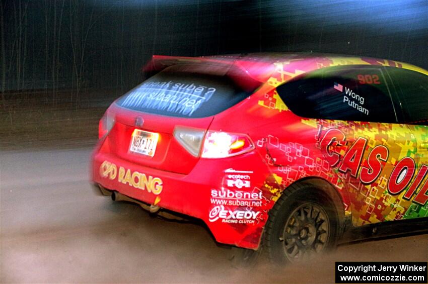 Scott Putnam / Alex Wong Subaru WRX STi on SS4.