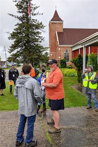 Mark Buskirk handles getting worker crews ready prior to the event.