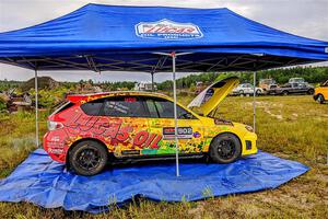 Scott Putnam / Spencer Putnam Subaru WRX STi before the start.