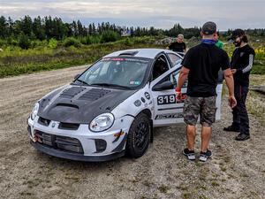 Chris Greenhouse / Ryan Scott Dodge SRT-4 before the start.