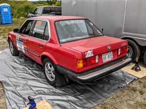 Gabe Jacobsohn / Zach Pfeil BMW 325e before the start of the event.