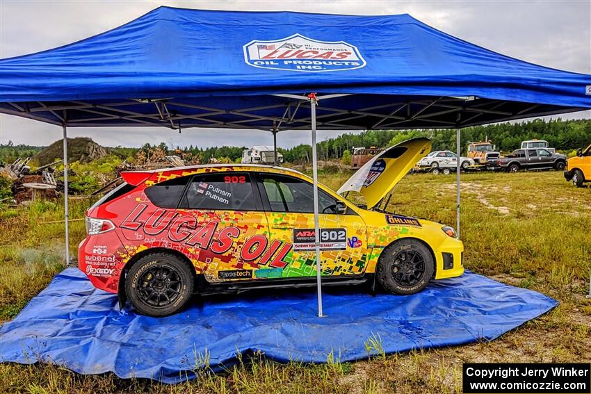 Scott Putnam / Spencer Putnam Subaru WRX STi before the start.