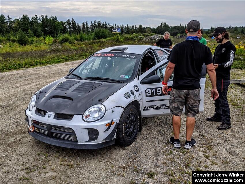 Chris Greenhouse / Ryan Scott Dodge SRT-4 before the start.