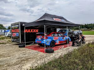 Jeff Seehorn / Matt James Subaru WRX STi before the start of the event.