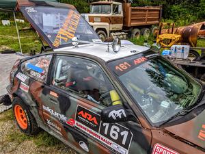 Bret Hunter / Kubo Kordisch Honda CRX before the start of the event.