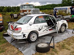 Pete Schaefer / Kevin Dobrowolski Subaru Impreza 2.5i before the start of the event.