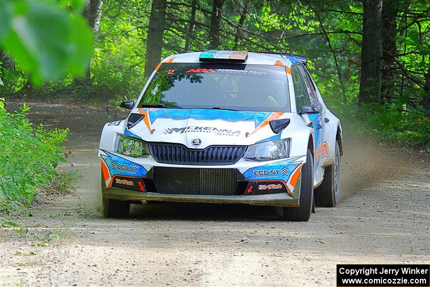 Barry McKenna / Leon Jordan Skoda Fabia on SS1, Steamboat I.