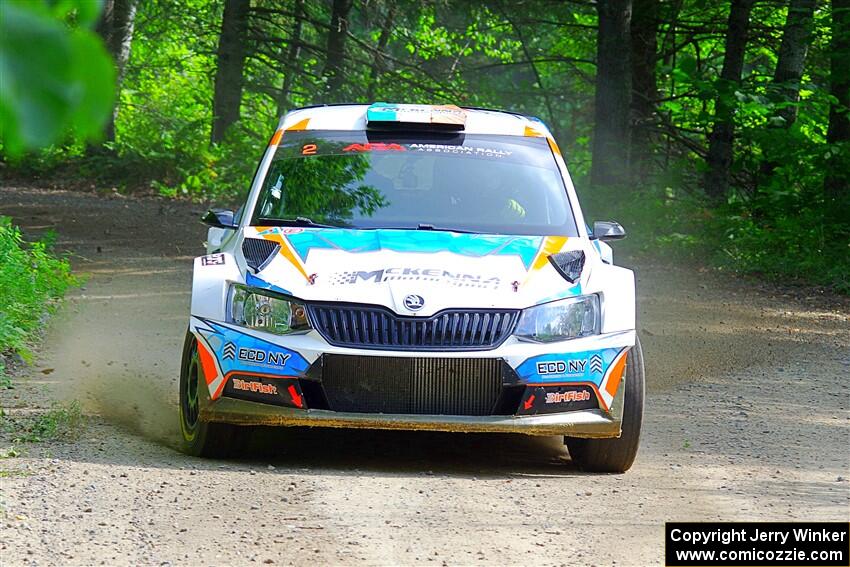 Barry McKenna / Leon Jordan Skoda Fabia on SS1, Steamboat I.