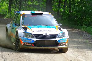 Barry McKenna / Leon Jordan Skoda Fabia on SS1, Steamboat I.