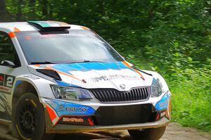 Barry McKenna / Leon Jordan Skoda Fabia on SS1, Steamboat I.