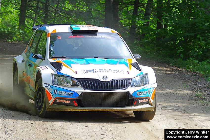 Barry McKenna / Leon Jordan Skoda Fabia on SS1, Steamboat I.