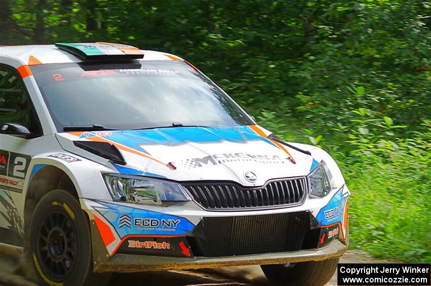 Barry McKenna / Leon Jordan Skoda Fabia on SS1, Steamboat I.