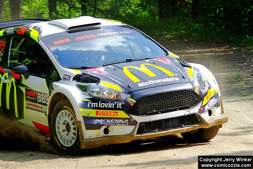 Ryan Booth / Nick Dobbs Ford Fiesta R5 on SS1, Steamboat I.