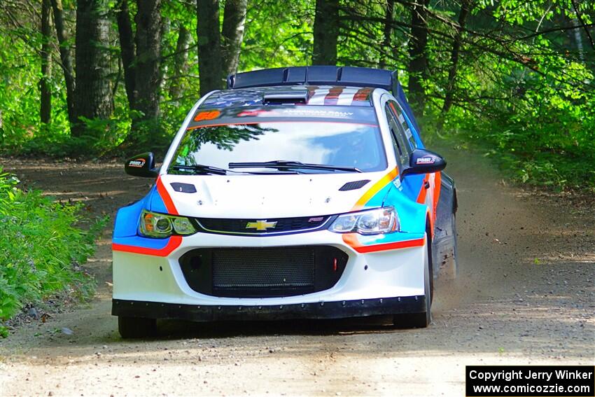 Pat Moro / Ole Holter Chevy Sonic LS on SS1, Steamboat I.