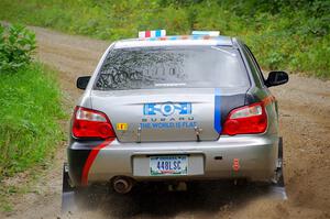 Andrew Dustman / Jake Ringger Subaru WRX on SS1, Steamboat I.