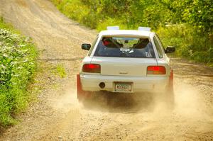 Aidan Hicks / John Hicks Subaru Impreza Wagon on SS1, Steamboat I.