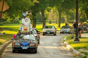 ArtCar 1 - Toyota Corolla leads the parade.