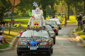 ArtCar 1 - Toyota Corolla leads the parade.