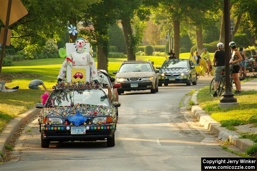 ArtCar 1 - Toyota Corolla leads the parade.