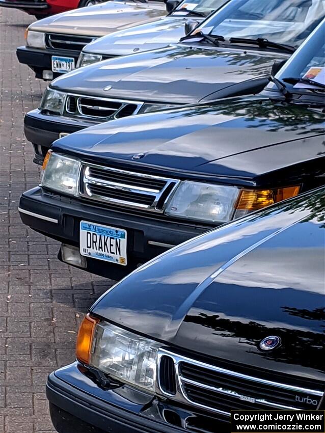 A variety of SAABs.